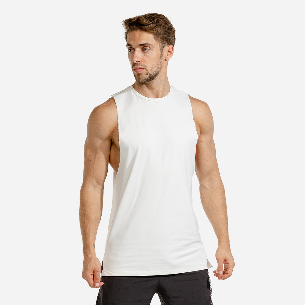 Hzori Muscle Vest Men's Brothers Fitness Breathable Slim Sports Trendy Summer Sleeveless T-shirt