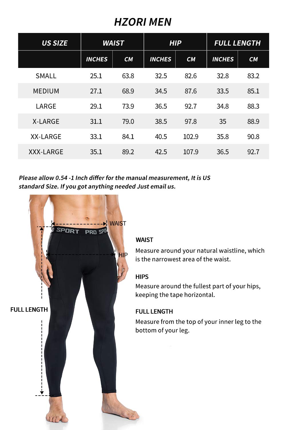 HZORI® | Man'Compression Pants 2 Packs Pocket