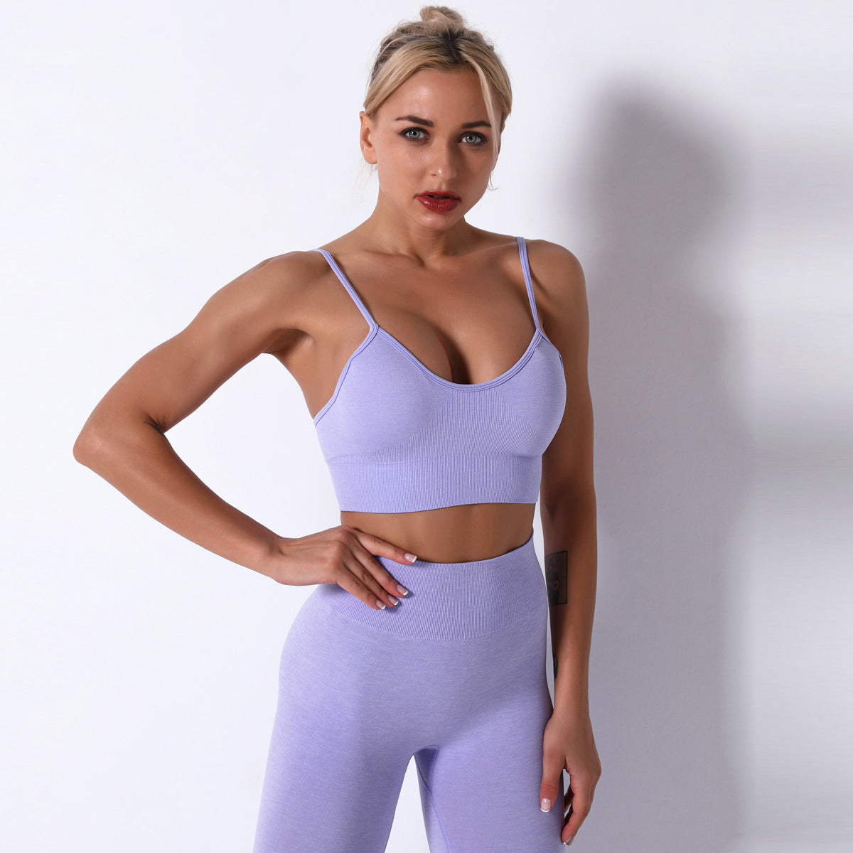 Hzori 2023 Autumn and Winter New Seamless Yoga Exercise Suit Women's Summer Women's Clothing