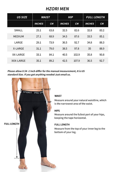 HZORI® | Man'Compression Pants 2 Packs Pocket