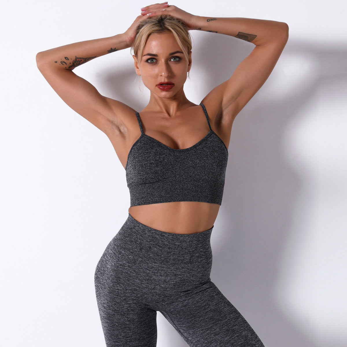 Hzori 2023 Autumn and Winter New Seamless Yoga Exercise Suit Women's Summer Women's Clothing