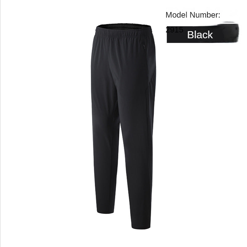 Hzori Quick-Drying Sports Pants Men's Spring and Summer Loose Thin Ice Silk Outdoor Running Fitness Yoga Leisure Training Trousers