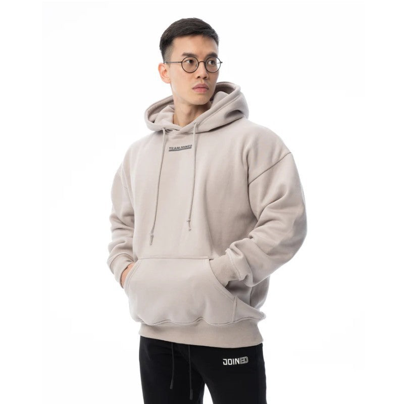 Hzori Loose Winter Thickened Pullover Sports Sweater Trendy Fashionable Man Fitness Hooded Sweatshirt Winter Loose Sweater