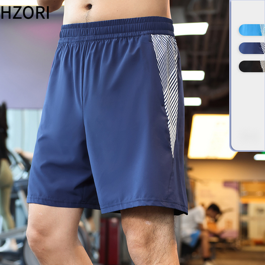 Hzori Sports Shorts Men's Polyester Fiber Loose Quick-Drying Pants Fitness Leisure Sports Shorts Men's