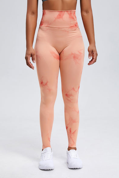 HZORI® | Butt Lifting Watery Dye Scrunch Legging