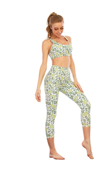 HZORI® | Sports Yoga Suit Women's Lemon Print