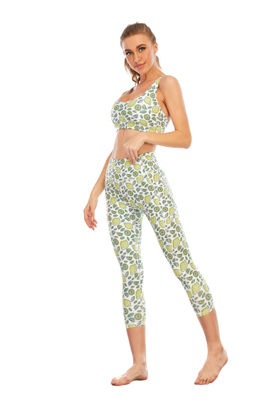 HZORI® | Sports Yoga Suit Women's Lemon Print