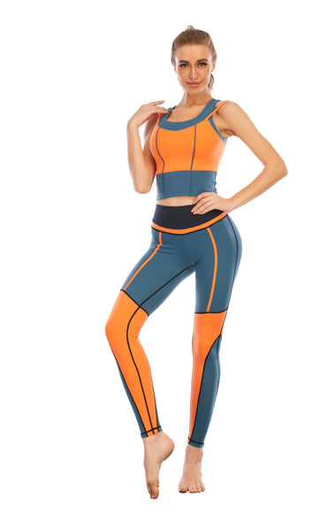 HZORI® | SPORTS YOGA SUIT WOMEN'S Colorblock printing