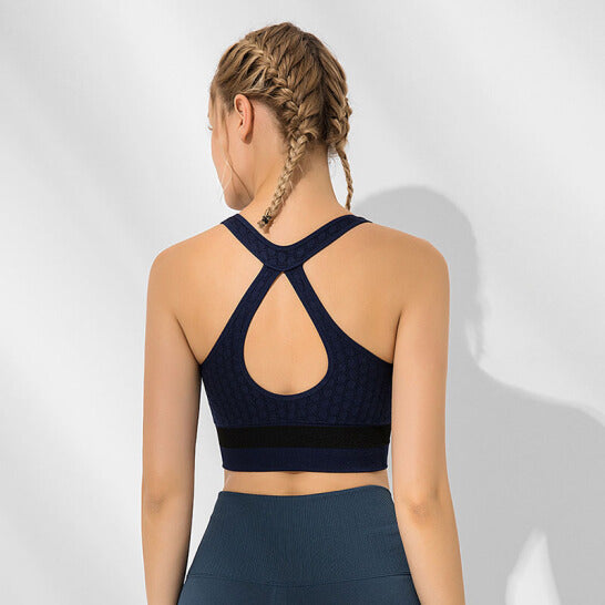 HZORI® | Yoga fitness zipper bra