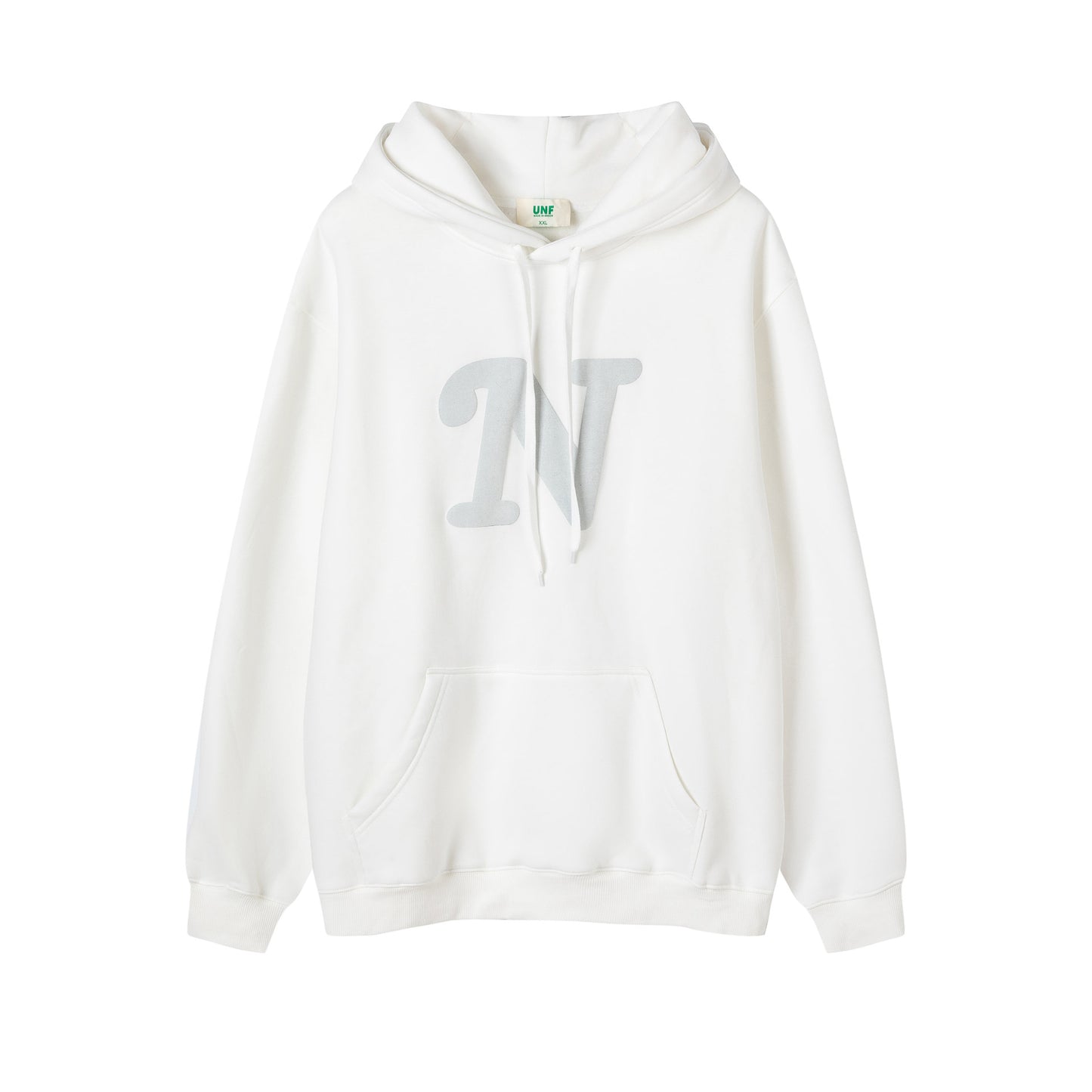 Hzori Loose 350G Heavy Fleece Letter-Printing Foam Printed Hoodie 2023 Autumn and Winter New