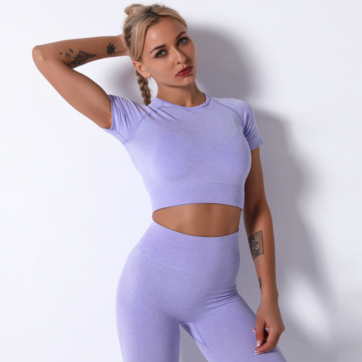 Hzori 2023 Autumn and Winter New Seamless Yoga Exercise Suit Women's Summer Women's Clothing