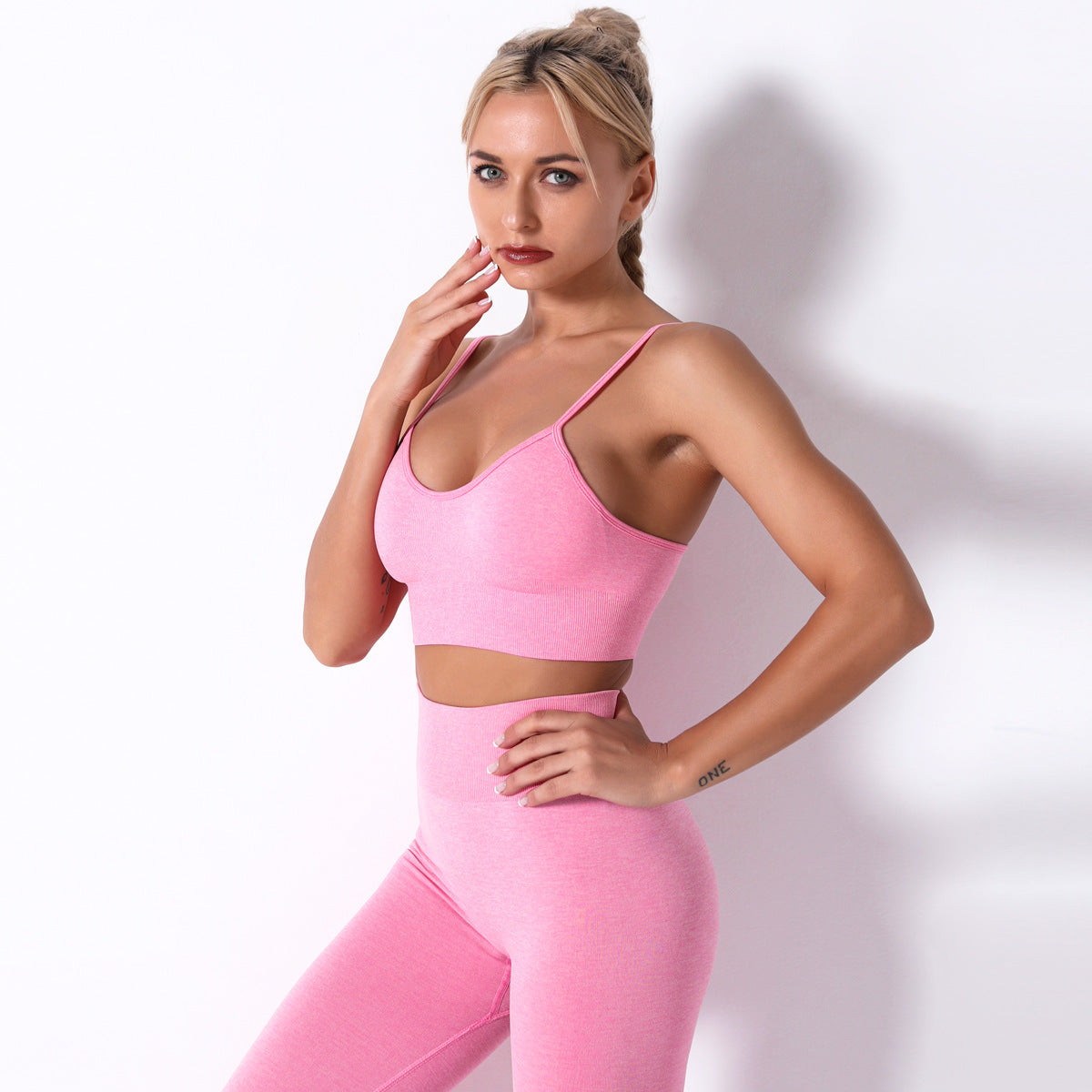 Hzori 2023 Autumn and Winter New Seamless Yoga Exercise Suit Women's Summer Women's Clothing