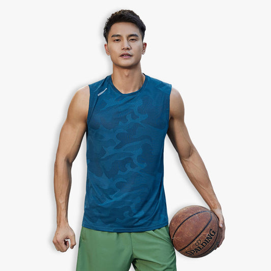 Hzori Quick-Dry Vest Men's Sports Leisure Summer Moisture Absorption Loose Training Sleeveless Waistcoat