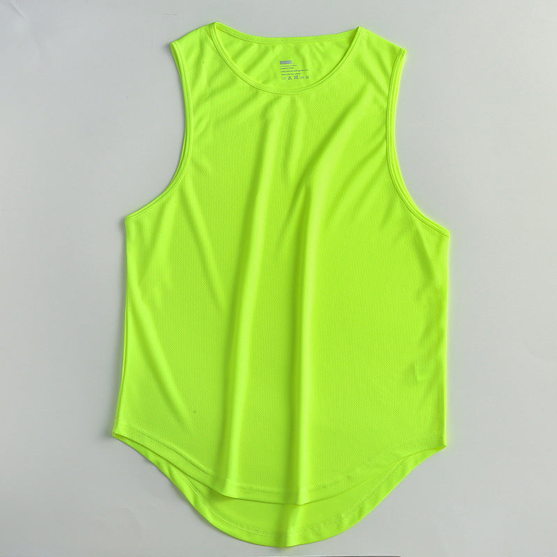 Hzori Summer Marathon Quick-Drying Sports Vest Men's Sleeveless Waistcoat Running for Basketball Training Loose Fitness Vest