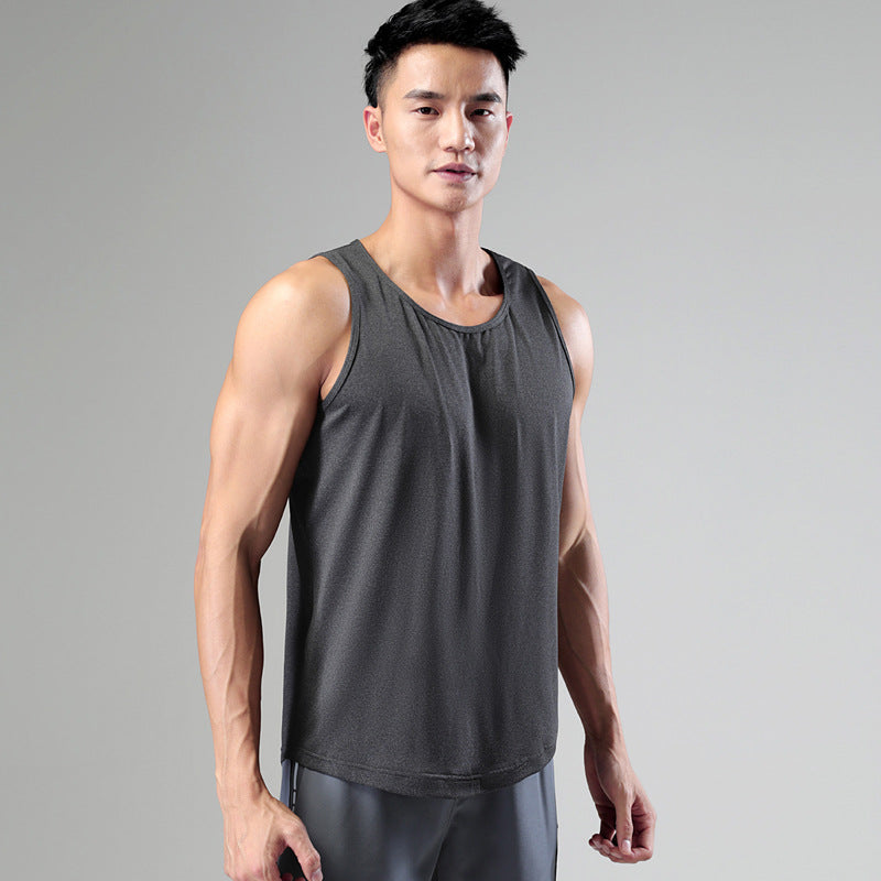 Hzori Sports Vest Men's Muscle Workout Training Moisture Wicking Men's Vest Sleeveless Waistcoat Loose Quick-Dry Vest