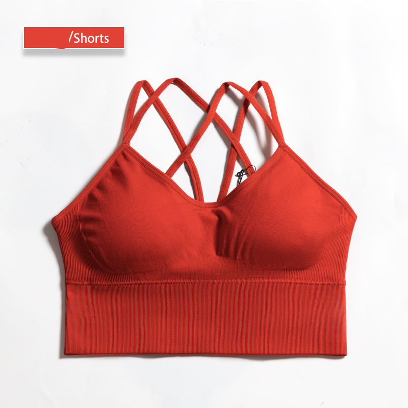 Hzori Yoga Sports Bra Women's Elastic Quick-Drying Breathable Bra Seamless Underwear