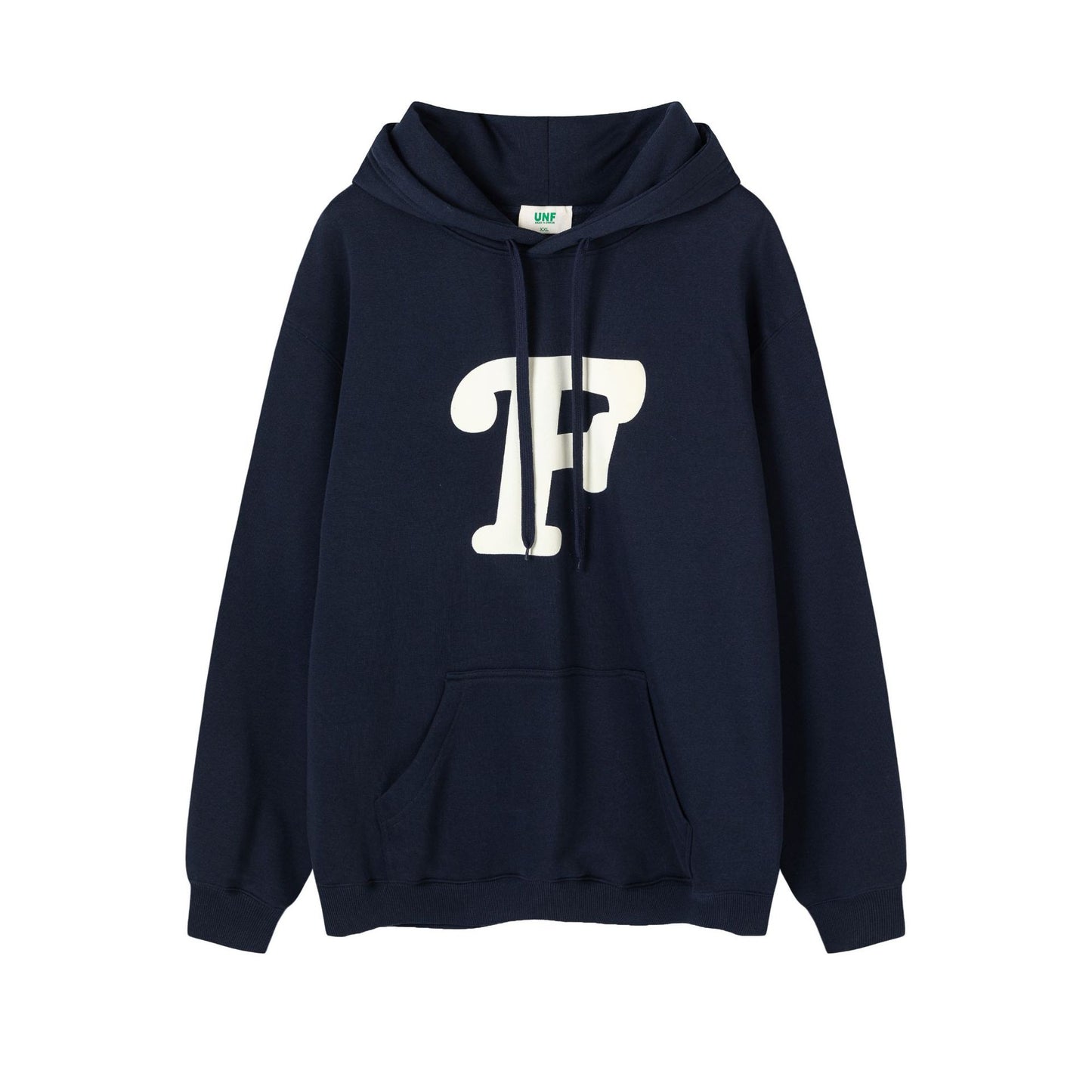 Hzori Loose 350G Heavy Fleece Letter-Printing Foam Printed Hoodie 2023 Autumn and Winter New