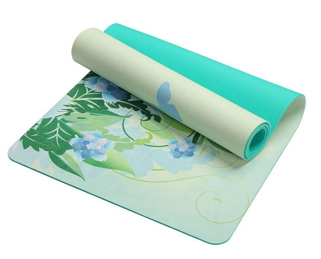 HZORI® | Lotus Pattern Suede  Yoga Mat