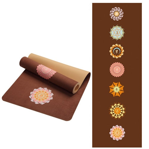 HZORI® | Lotus Pattern Suede  Yoga Mat