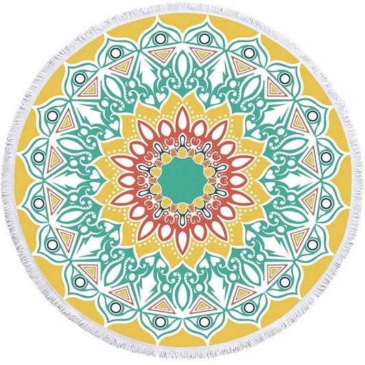 HZORI® | Mandala Geometric Round Yoga Mat