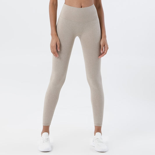 HZORI® | Women High Waist Soft Ribbed Seamless Sport Leggings