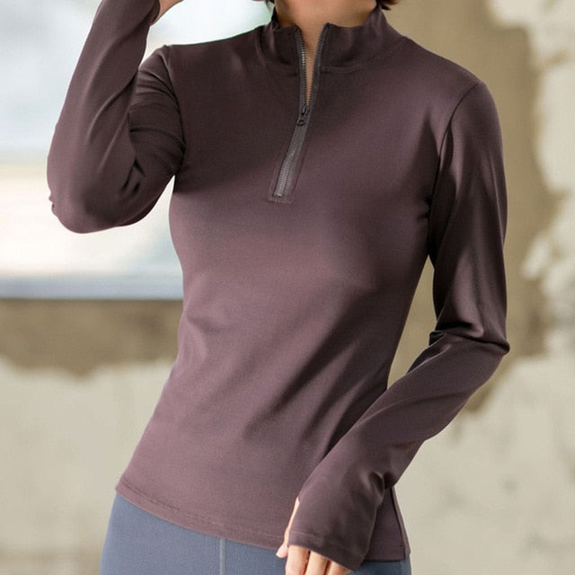 HZORI® | Long Sleeve Yoga Shirts Sport  Push Up Running Full Sleeve Clothes