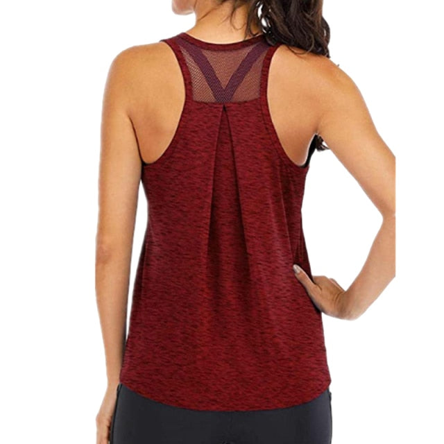 HZORI® | Women Cross Back Yoga Shirt Sleeveless tank