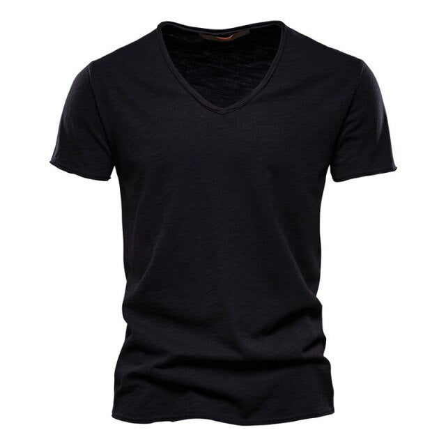 HZORI® | Men's New Solid Color Slubby Cotton Short Sleeve T-shirt