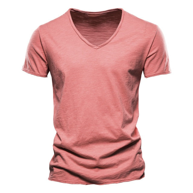 HZORI® | Men's New Solid Color Slubby Cotton Short Sleeve T-shirt