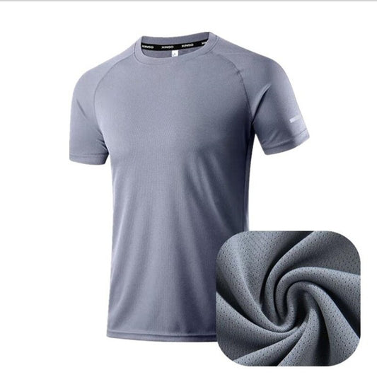 HZORI® | Seamless Mesh Ice Silk T-shirt  Men's o-neck