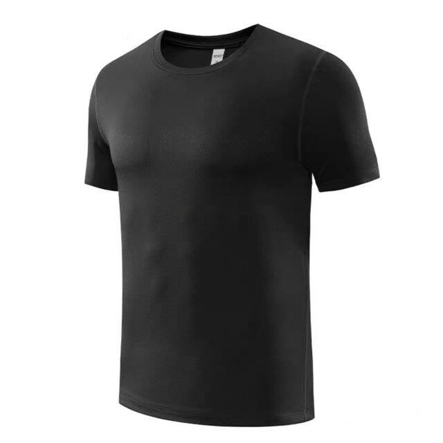 HZORI® | Seamless Mesh Ice Silk T-shirt  Men's o-neck