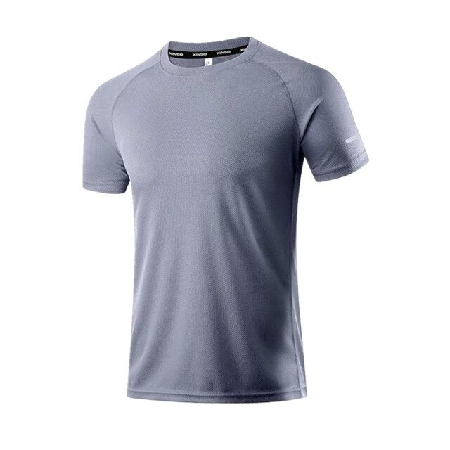 HZORI® | Seamless Mesh Ice Silk T-shirt  Men's o-neck